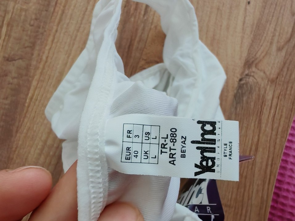 Beyaz Midi Kadın İç Çamaşırı - Görsel 4