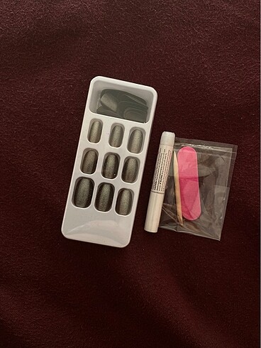 Beden cat eye nails takma tırnak Y2K glazed donut