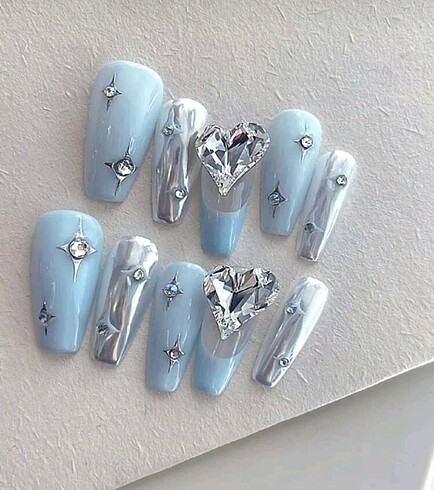y2k nails takma tırnak coquette fairycore