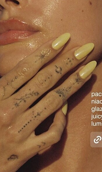 Beden Renk glazed butter yellow nails - takma tırnak