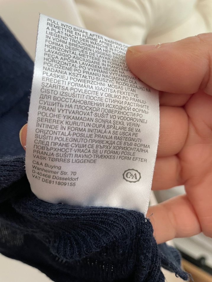 Lacivert Kadın pamuk Salaş Hırka - Görsel 3