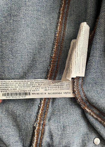 Kadın Mavi Denim Ceket, Düğmeli, Salaş Kesim - Görsel 5