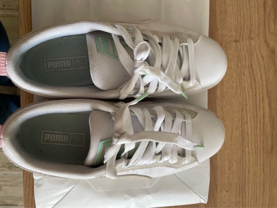 Puma Beyaz Platform Topuklu Spor Ayakkabı - Görsel 3