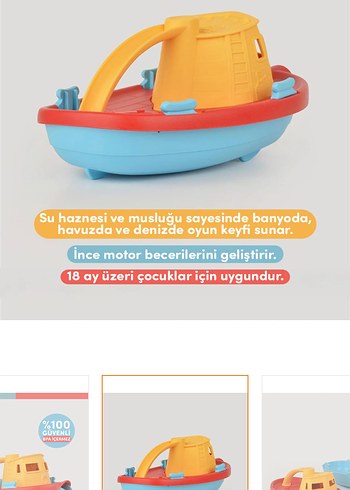 Lets be child neşeli gemi oyuncak - Görsel 7