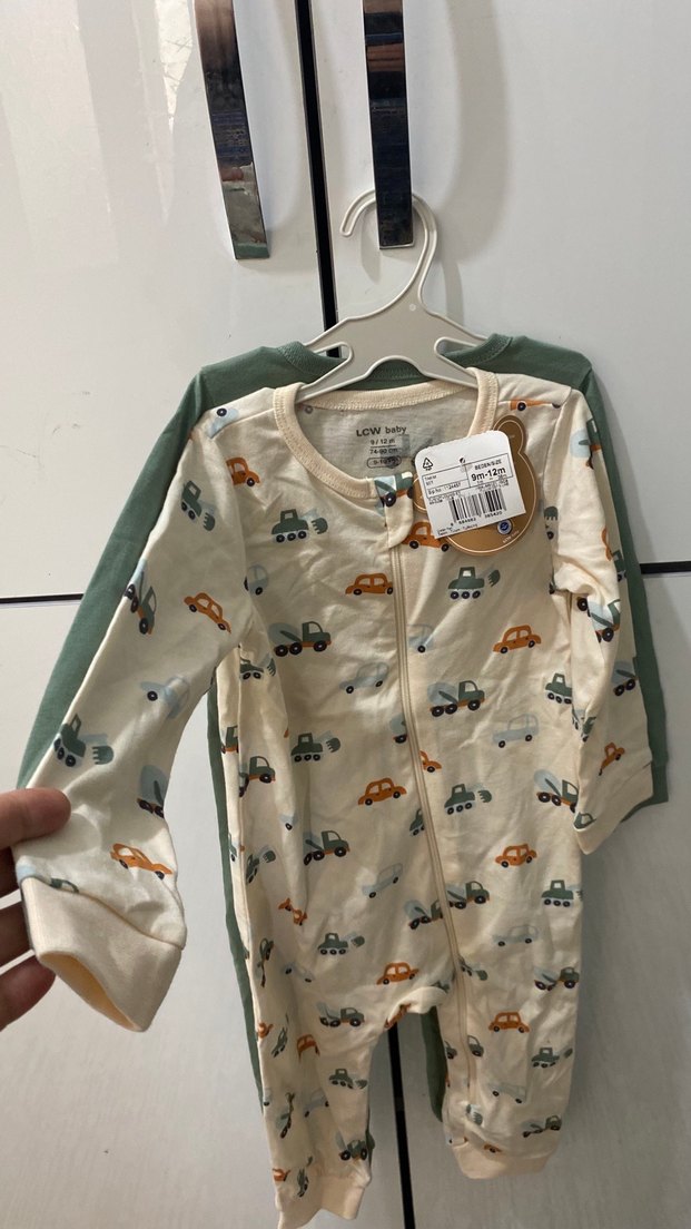 Uzun Kollu Bebek Tulum - Araba Desenli - Görsel 5