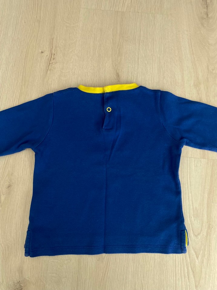 Erkek Çocuk Mavi Baskılı Sweatshirt - Görsel 3