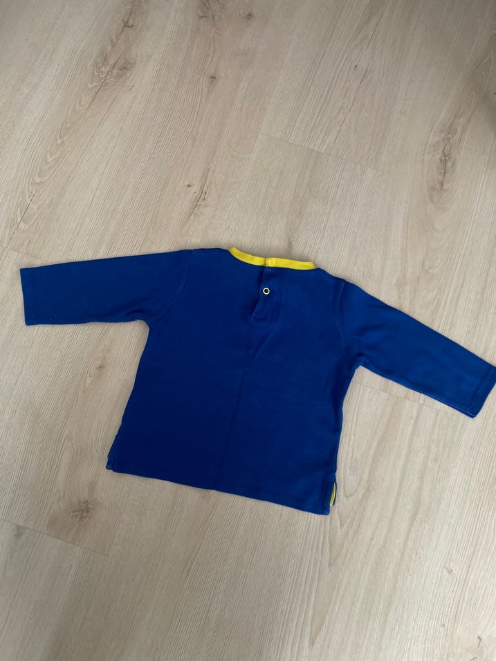 Erkek Çocuk Mavi Baskılı Sweatshirt - Görsel 5