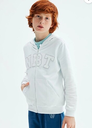 Nebbati beyaz sweatshirt