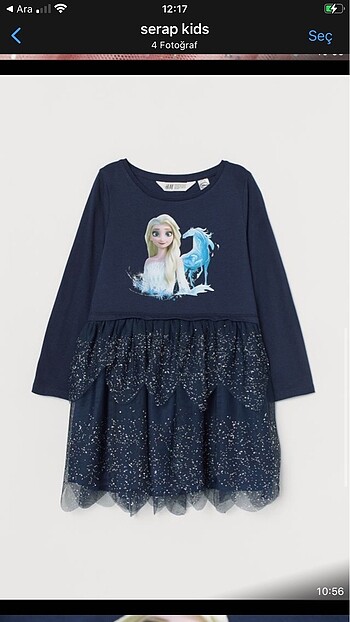H&M elsa elbise