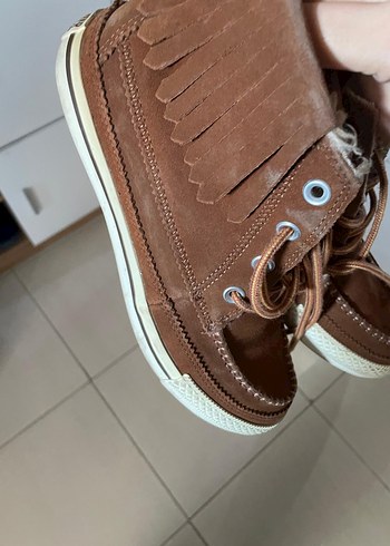 39 Beden kahverengi Renk Converse Ayakkabı