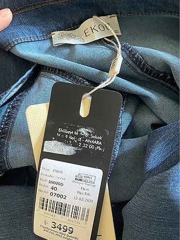 Kot (jean) ceket - Görsel 3