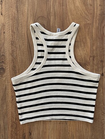 H&M H&M çizgili crop atlet
