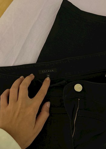 Siyah Regular Fit Denim Kadın Pantolon - Görsel 2