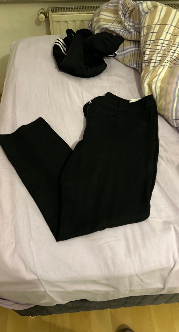 Siyah Regular Fit Denim Kadın Pantolon - Görsel 3