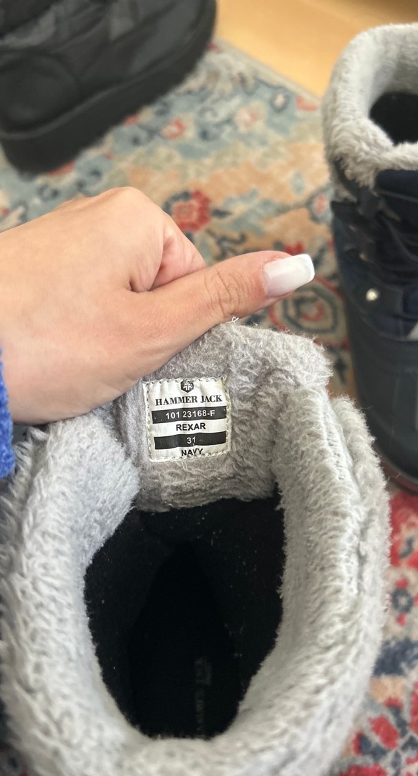 Kız Çocukları İçin Kürklü Nakışlı Lacivert Bot - Görsel 3