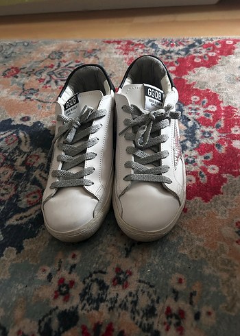 Beyaz Gri Desenli Bağcıklı Spor Ayakkabı - Görsel 7