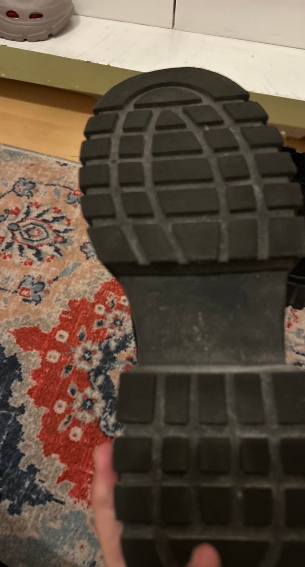 Platform Topuklu Siyah Kauçuk Bot - Görsel 3