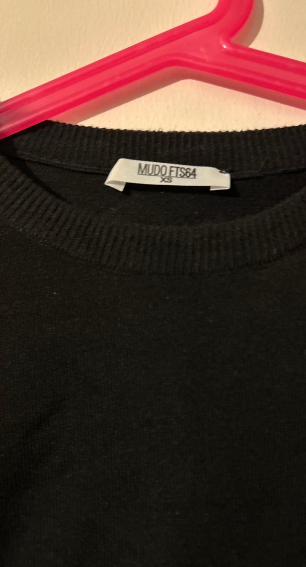 Siyah Uzun Kollu Fitted Kadın Kazak - Görsel 2