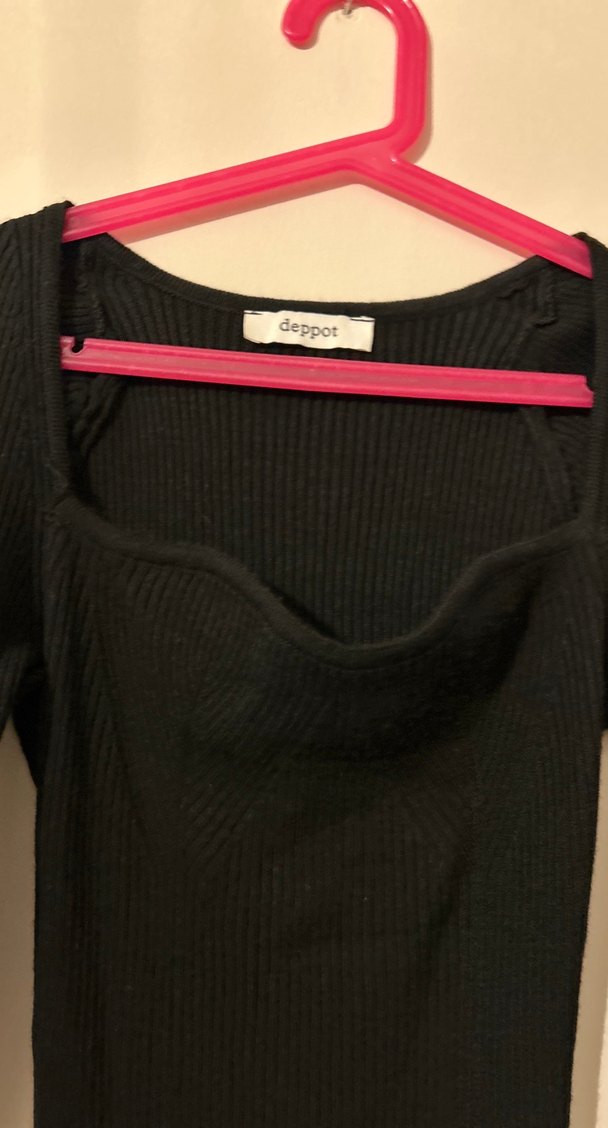 Siyah, Uzun Kollu, Vücuda Oturan Uzun Kadın Elbisesi - Görsel 3