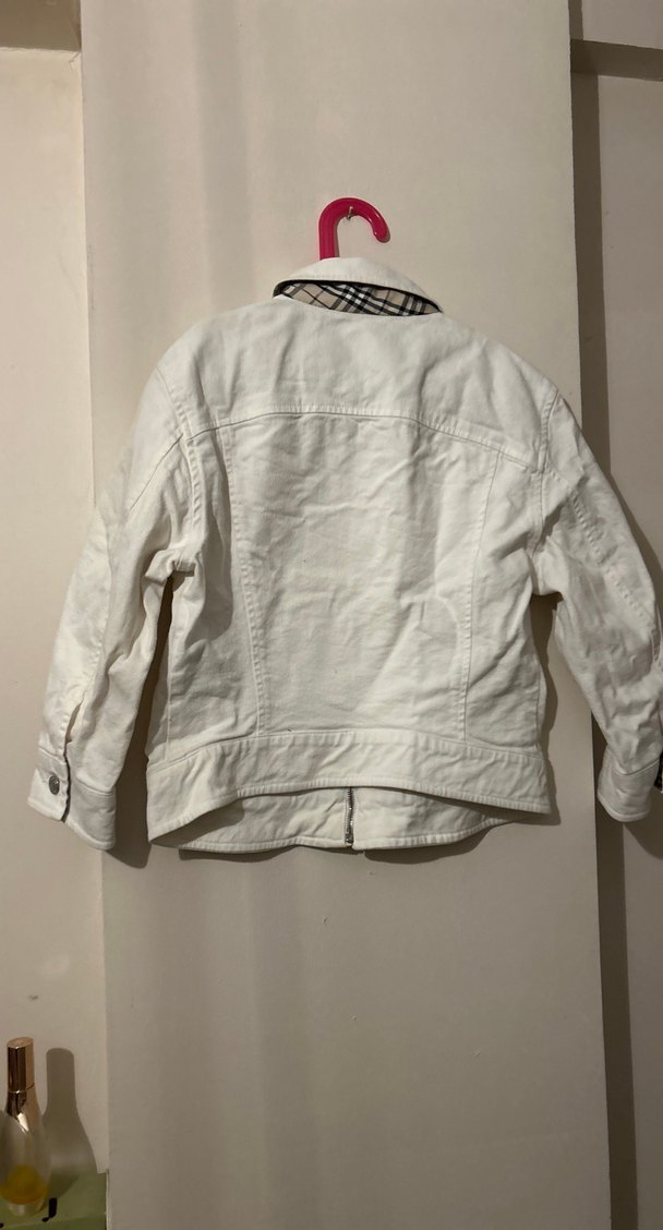 Düğmeli Beyaz  Ceket - Görsel 3