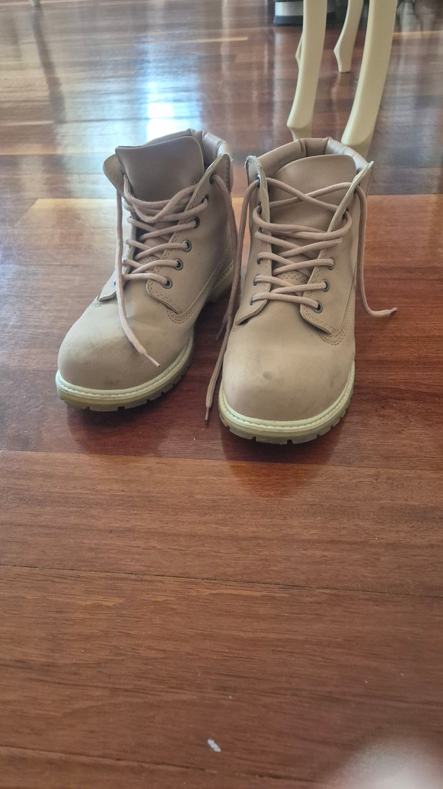 gül kurusu Süet Kadın Dolgu Topuk Bot - Görsel 2