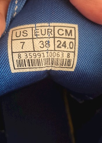 Sarı Mavi Basketbol Ayakkabısı Velcro Bağcıklı - Görsel 5