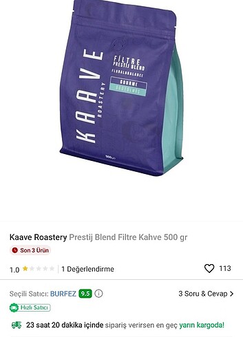 Filtre kahve yarm kg