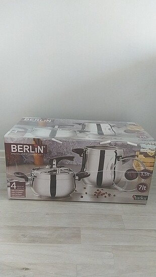 Berlin 4 Parça Düdüklü Tencere Set Emsan Tencere & Tava %20 İndirimli -  Gardrops