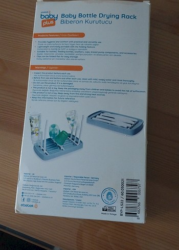 Bebek Biberon Kurutucu - Mavi - Görsel 2