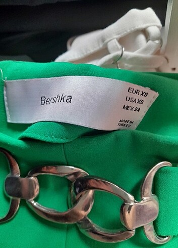 xs Beden yeşil Renk Berhska şort etek
