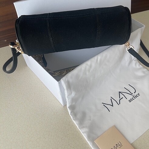 Beden siyah Renk manu atelier xx mini cylınder bags süet