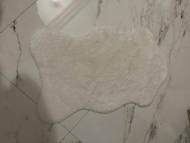 Diğer Peluş paspas beyaz