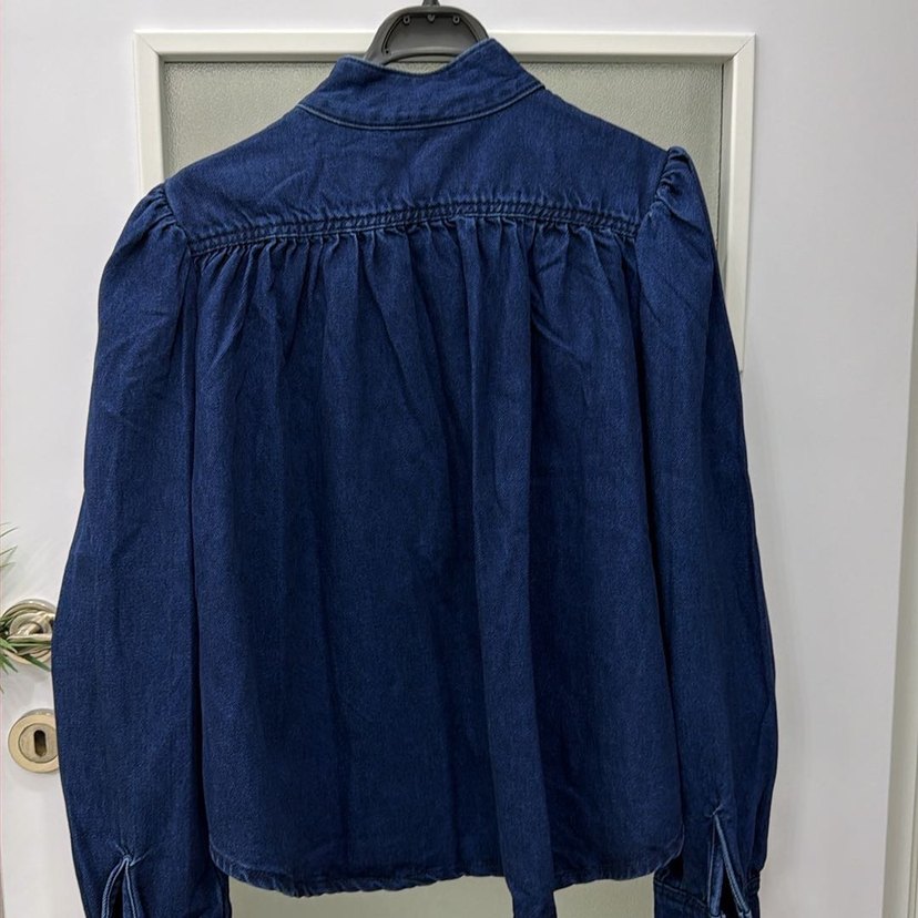 Koyu Mavi Denim Gömlek — görsel 4/5
