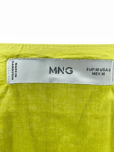 m Beden yeşil Renk Mango Kısa Elbise %70 İndirimli.