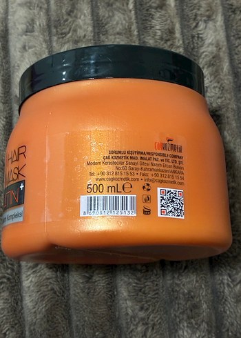 KUAf Onarıcı Keratinli Saç Maskesi 500 ml - Görsel 2