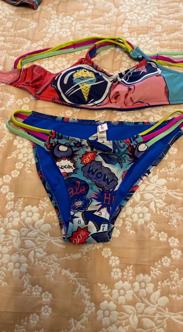 Penti Renkli Pop Art Desenli Mini Bikini - Görsel 4
