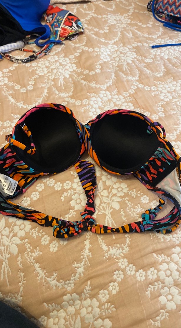 Renkli bohem tarzı bikini üstü - Görsel 2