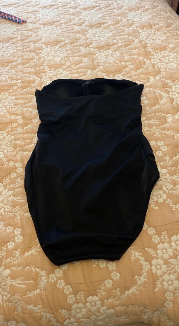 Penti Drapeli Siyah Midi Mayo - Görsel 4