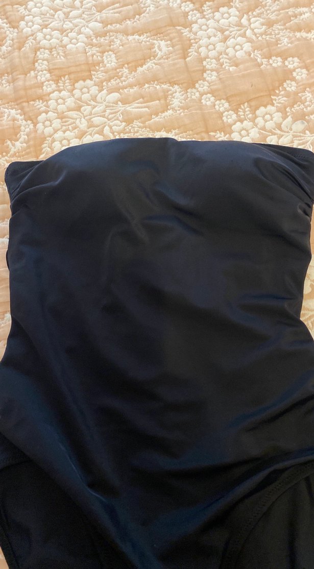 Penti Drapeli Siyah Midi Mayo - Görsel 2