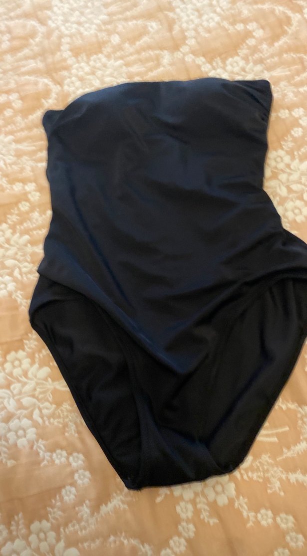 Penti Drapeli Siyah Midi Mayo - Görsel 3