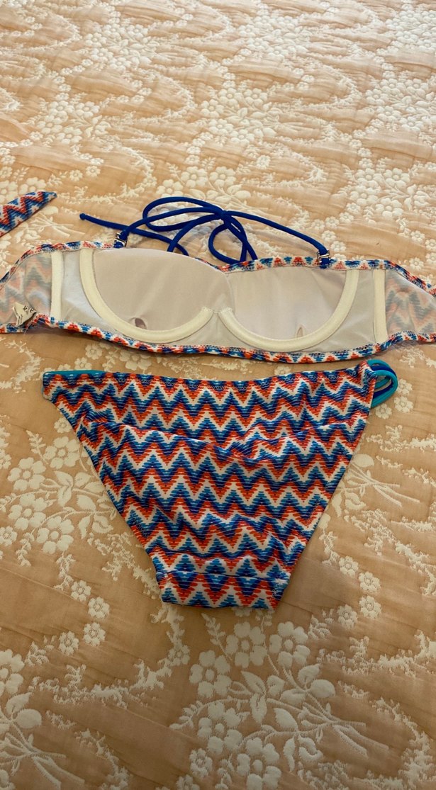 T-Box Marka Renkli Bohem Tarzı Kadın Bikini Takımı - Görsel 3