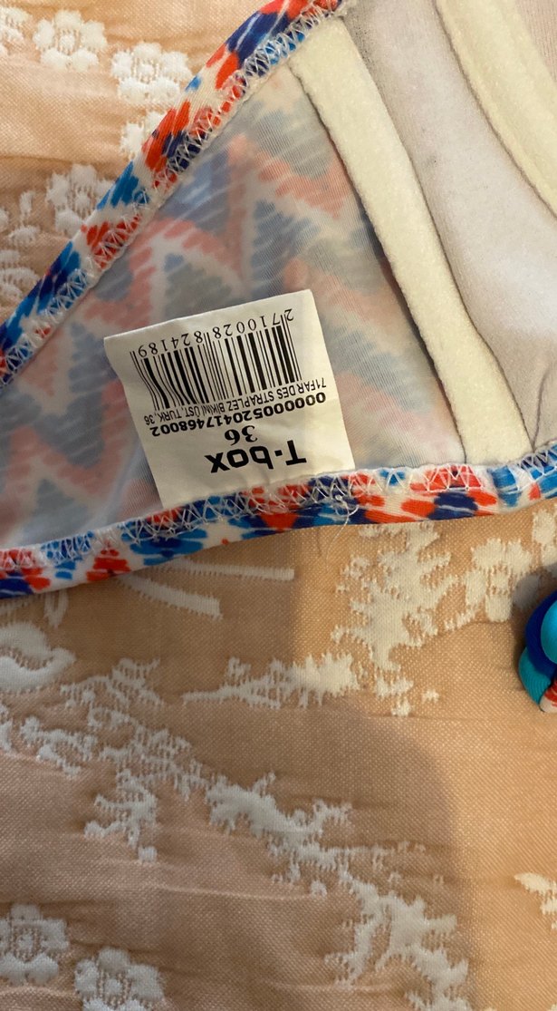 T-Box Marka Renkli Bohem Tarzı Kadın Bikini Takımı - Görsel 4