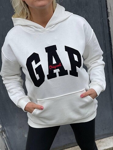 s Beden beyaz Renk GAP Sweatshirt 3 iplik Şardonlu