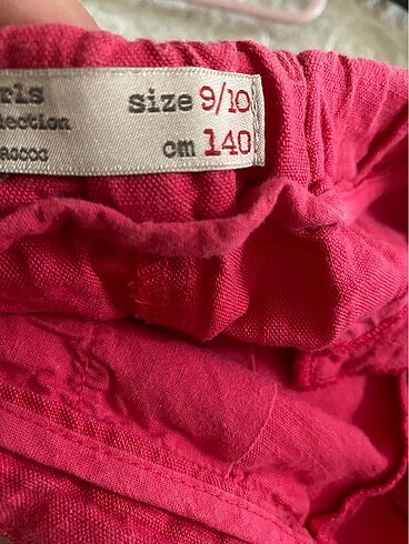 Zara WİNTAGE!! KETEN ŞORT..9-10 yaş