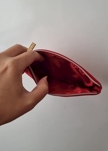 Beden Giorgio Armani Kırmızı Fermuarlı El Cüzdanı