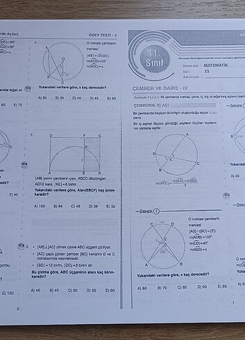  Beden Renk 11. Sınıf matematik soru bankaları