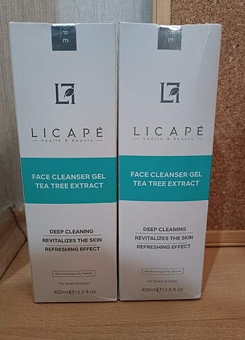 Licape çay ağacı yağı özlü yüz yıkama jeli 400 ml