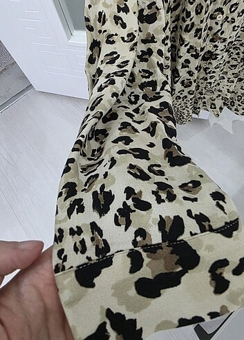 m Beden defacto modest kadın leopar gömlek Tunik