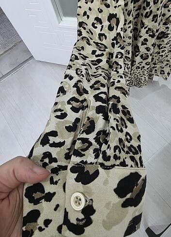 m Beden çeşitli Renk defacto modest kadın leopar gömlek Tunik