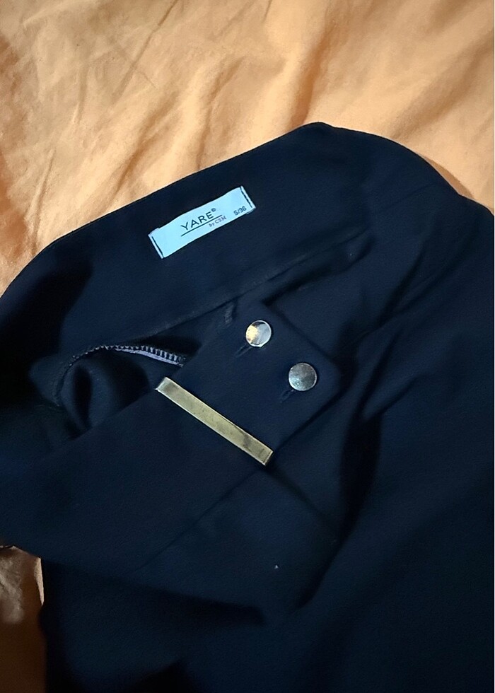 Kumaş lacivert pantolon - Görsel 4